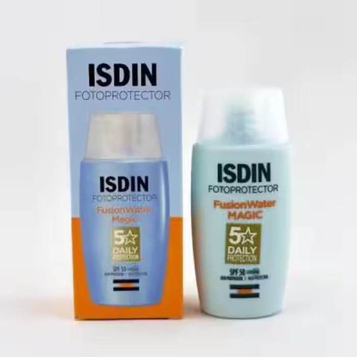 فلوئید ضد آفتاب بی رنگ مجیک فیوژن واتر ایزدین spf50