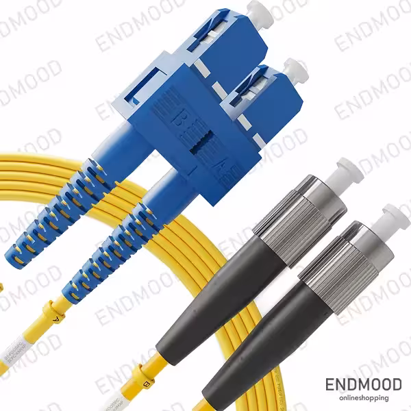 پچ کورد فیبر نوری 1 متری نگزنس SC-FC داپلکس سینگل مود Nexans