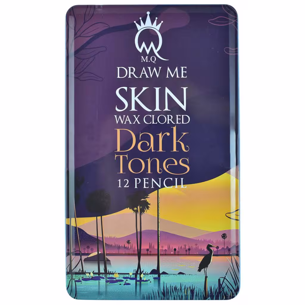 مداد رنگی 12 رنگ ام کیو مدل Dark SKIN