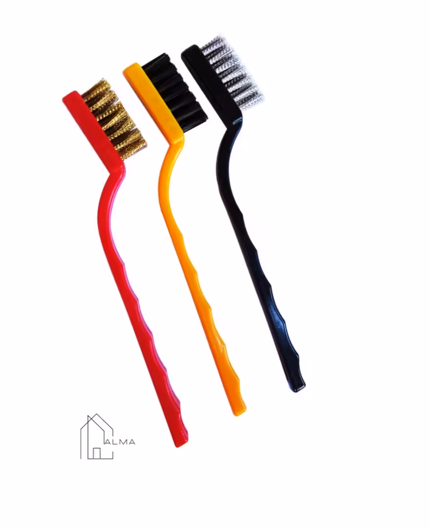 فرچه سیمی مسواکی پک 3 عددی | خانه آلما