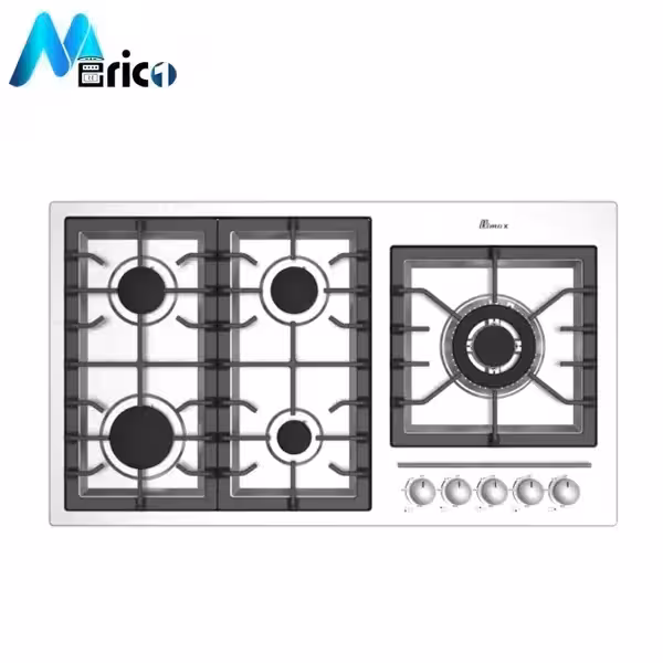 گاز رومیزی بیمکث کد 5089 پنج شعله استیل