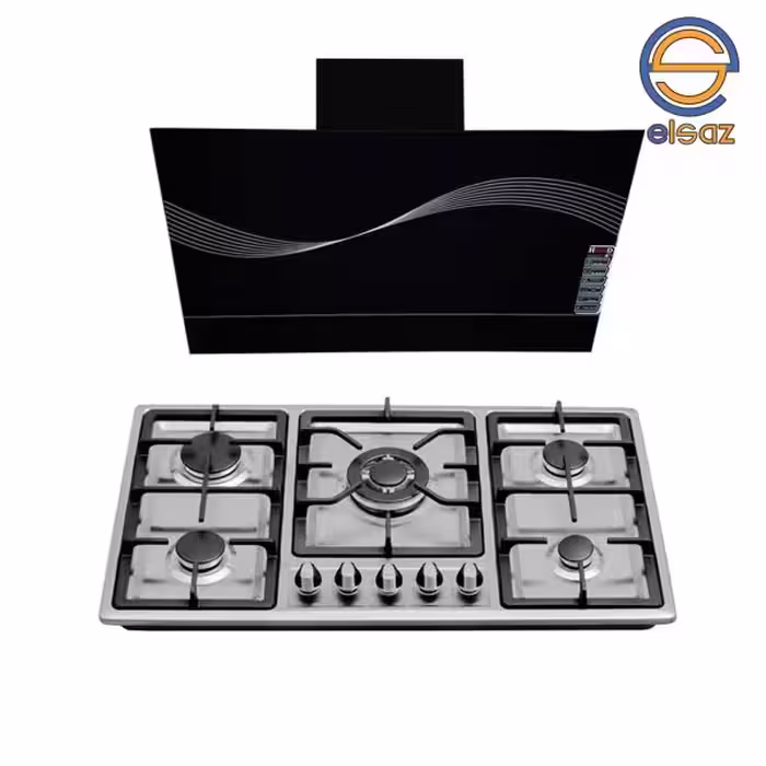 ست هود و اجاق گاز صفحه ای مدل Af 214 سایز 90