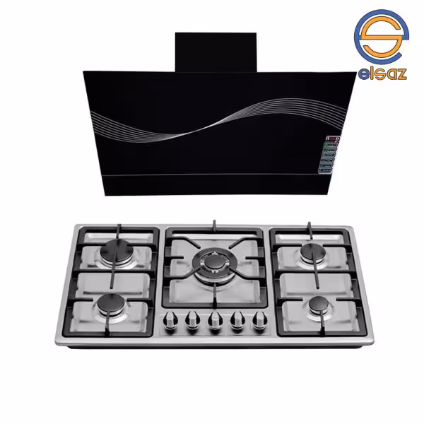 ست هود و اجاق گاز صفحه ای مدل Af 214 سایز 90