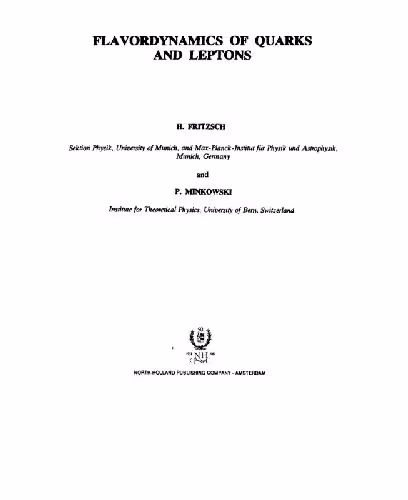 خرید و دانلود نسخه کامل کتاب Flavour dynamics of quarks and leptons