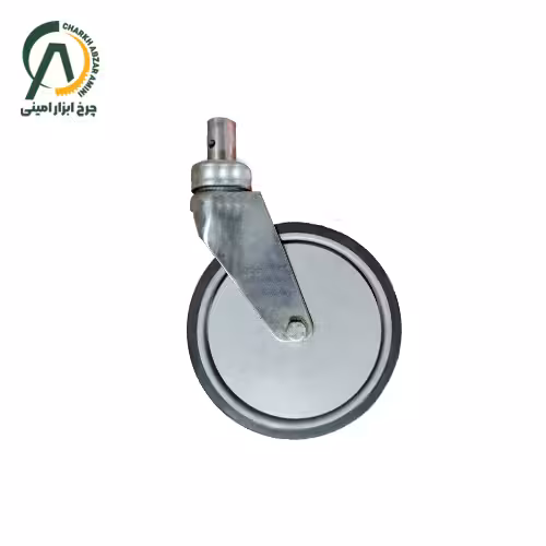 چرخ فروشگاهی کف بلبرینگ B پینی گردان قطر 200 میلی متر