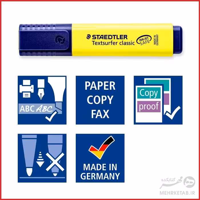 هایلایتر کلاسیک و پاستلی استدلر staedtler textsurfer  highlighters