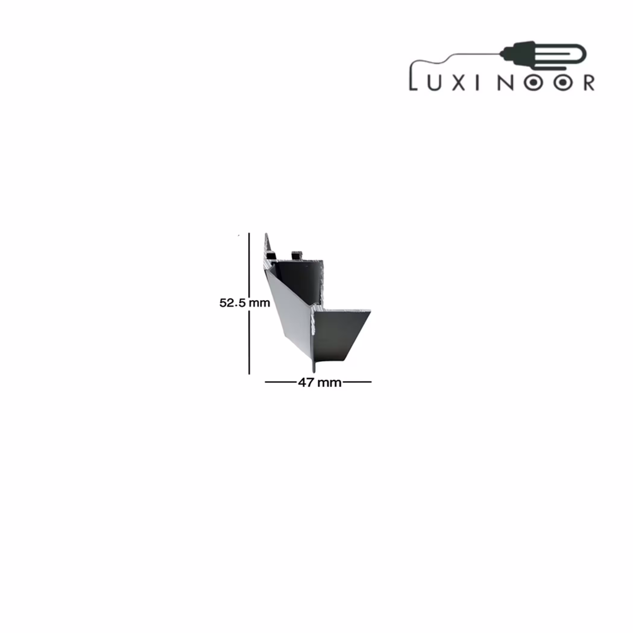 پروفیل چراغ خطی لاینر کنجی چفت کناف دو لاین - کد 31