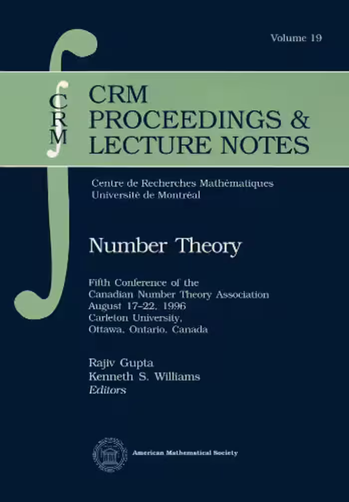 خرید و دانلود نسخه کامل کتاب Number Theory: Fifth Conference of the Canadian Number Theory Association August 17-22, 1996 Carleton University, Ottawa, Ontario, Canada