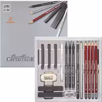 ست طراحی 17 تکه کد 40017 ترسیمی گرافیتی کرتاکالر CRETACOLOR
