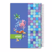 دفتر40برگ شطرنجی ایمان کد9511 نیم سانتی