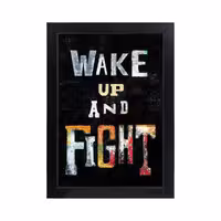 تابلو انگیزشی با طرح WAKE UP، کد کالا PF-13002