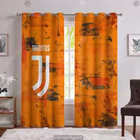 پرده چاپی فوتبالی طرح آرم یوونتوس PK-6424