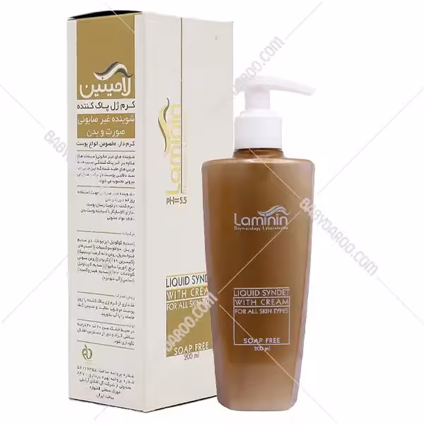 کرم ژل پاک کننده کرم دار لامینین
