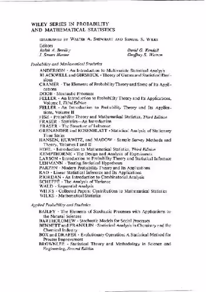 خرید و دانلود نسخه کامل کتاب An introduction to probability theory and its applications