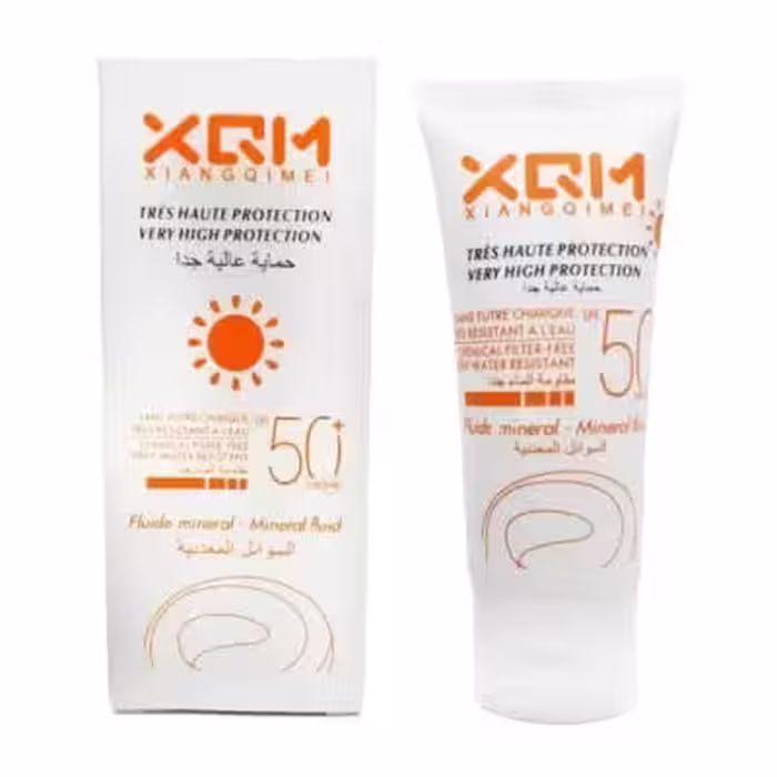 کرم ضد آفتاب بدون رنگ XQM حاوی SPF 50 حجم 50 میلی لیتر