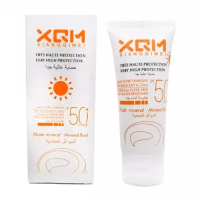 کرم ضد آفتاب بدون رنگ XQM حاوی SPF 50 حجم 50 میلی لیتر
