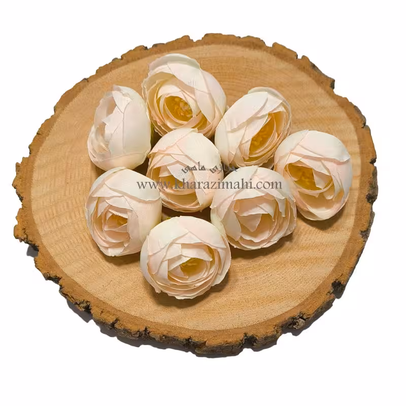 گل نسترن پارچه ای پنککی (کد26)