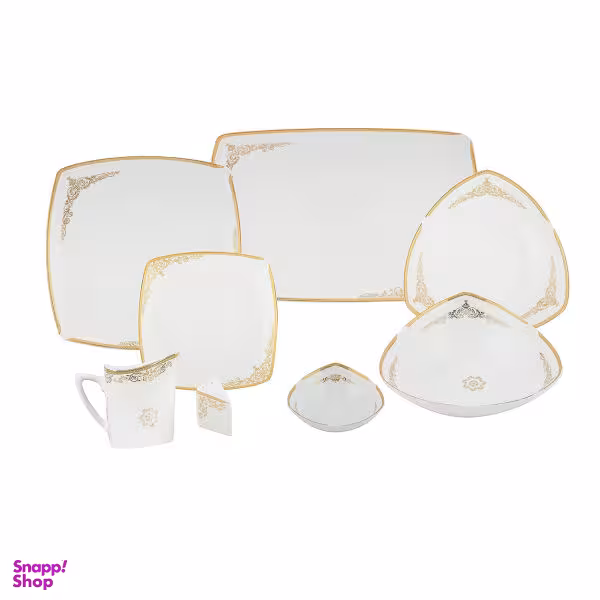 سرویس غذاخوری 30 پارچه چینی پردیس کاشان سری پاریس مدل دنیا کد Z190