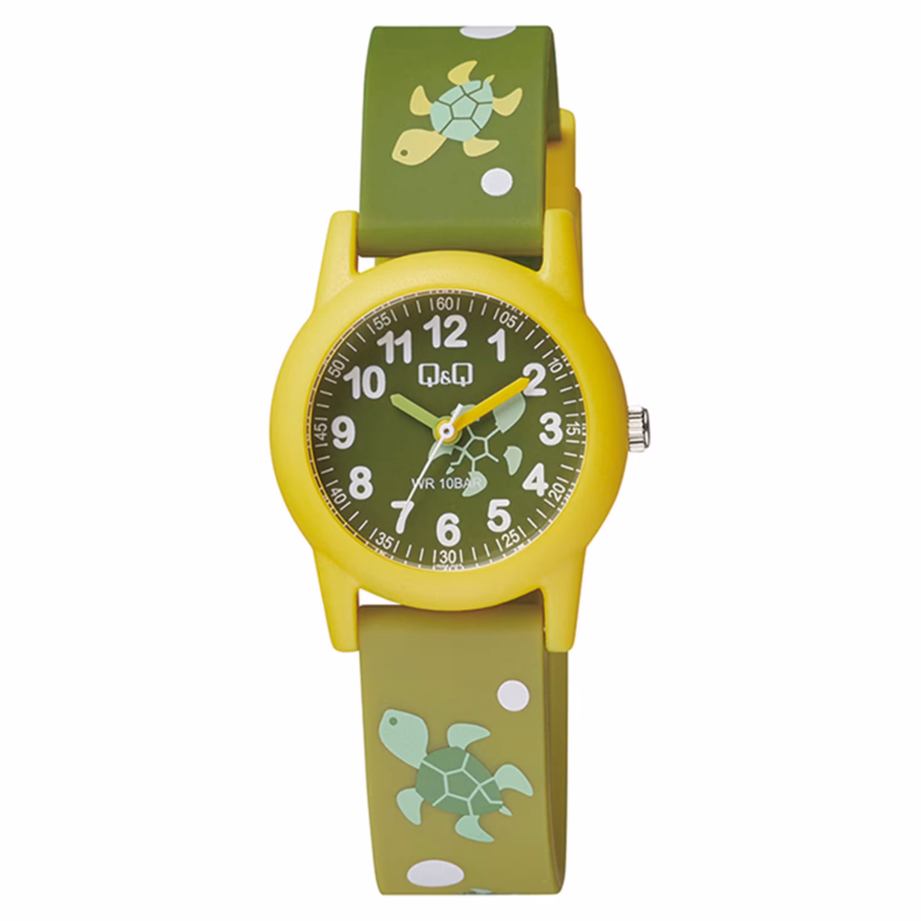 ساعت مچی کیو اند کیو طرح لاکپشت مدل QQ) VR99J008Y)