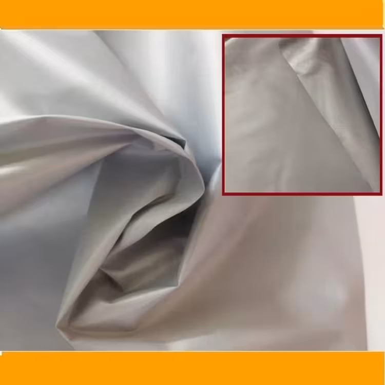 پارچه برزنت کانتینری یک رو درجه یک ضد آب رنگ طوسی روشن وزن بالا چادر کپی 3