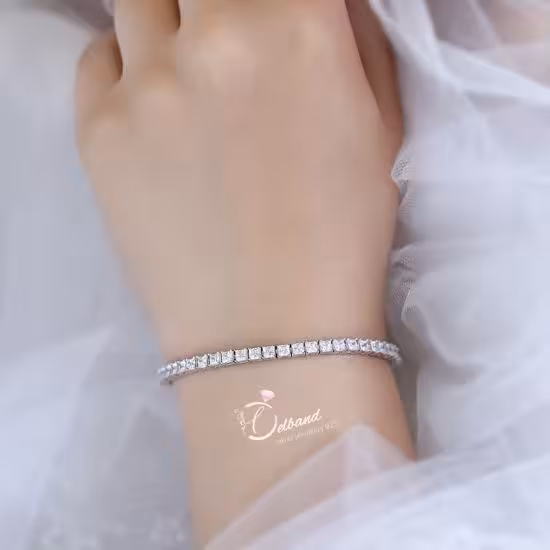 💍دستبند جواهری تنیسی(D_7002)