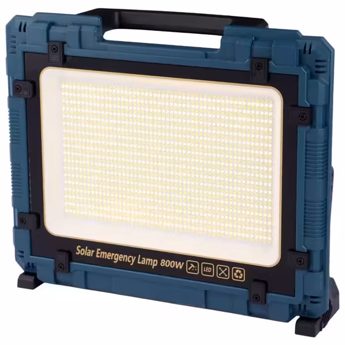 پروژکتور سیار شارژی و پاور بانک خورشیدی W8109-3