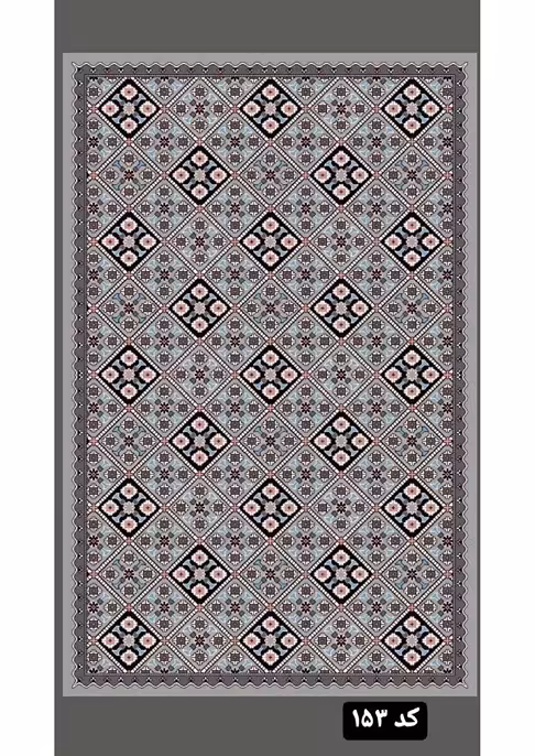گلیم ماشینی 400 شانه آکرلیک کاشان(امکان پرداخت قسطی)-کد 154