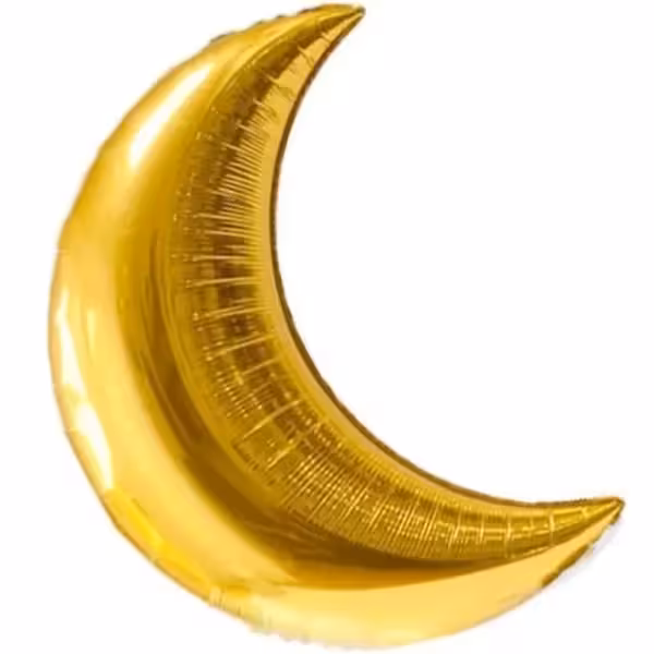 بادکنک فویلی فیگور ماه طلایی