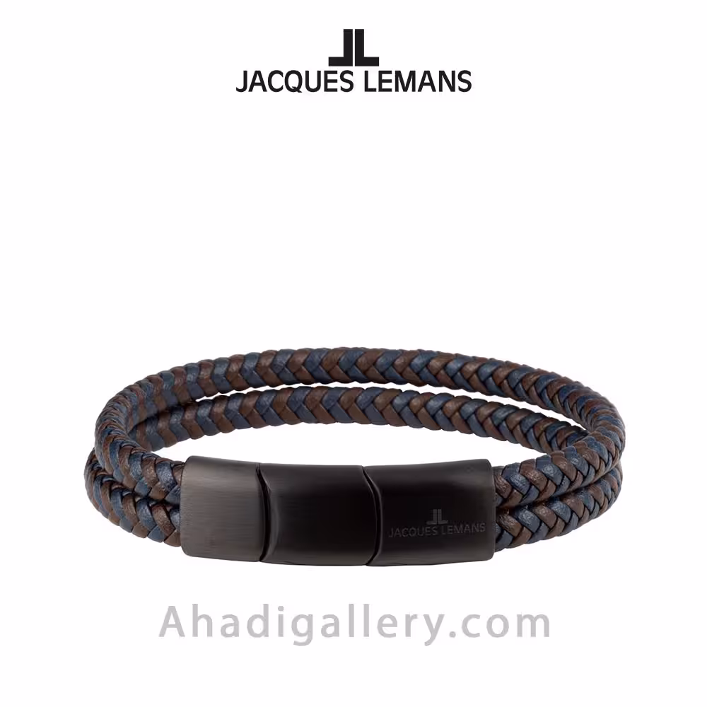 دستبند چرم ژاک لمن مدل S-B104A