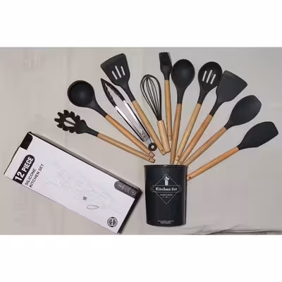 سرویس کفگیر و ملاقه 12 پارچه مدل کیچن ست کد UNT45