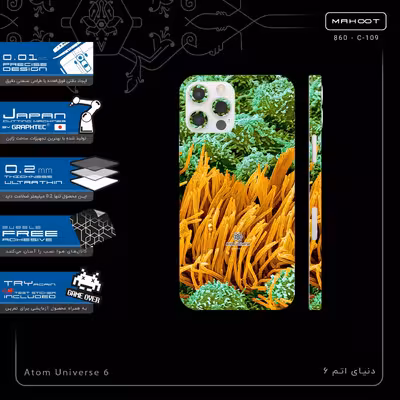 برچسب پوششی ماهوت مدل Atom Universe 6-FullSkin مناسب برای گوشی موبایل اپل iPhone 12 Pro