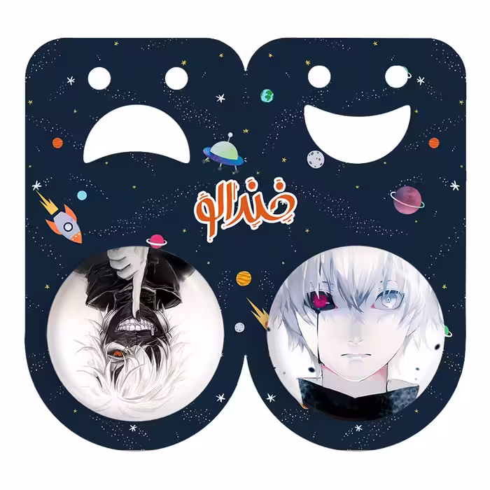 پیکسل خندالو مدل کانکی کن انیمه توکیو غول Tokyo Ghoul کد 1190111903 مجموعه 2 عددی 