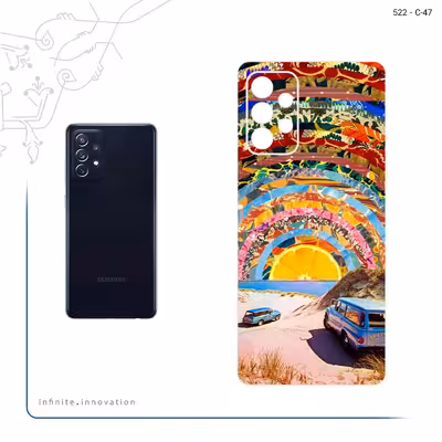 برچسب پوششی ماهوت مدل Collage of Orange Sky مناسب برای گوشی موبایل سامسونگ Galaxy A72