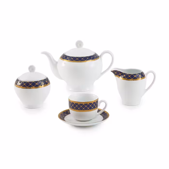 سرویس غذاخوری 102 پارچه چینی زرین ایران سری ایتالیا اف مدل هلیا درجه عالی