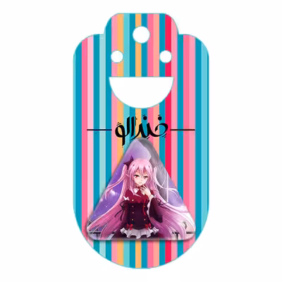 پیکسل خندالو طرح کورل تپس انیمه اسرافیل پایانی مدل مثلثی کد 12629