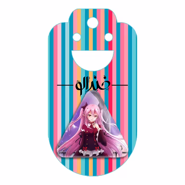 پیکسل خندالو طرح کورل تپس انیمه اسرافیل پایانی مدل مثلثی کد 12629