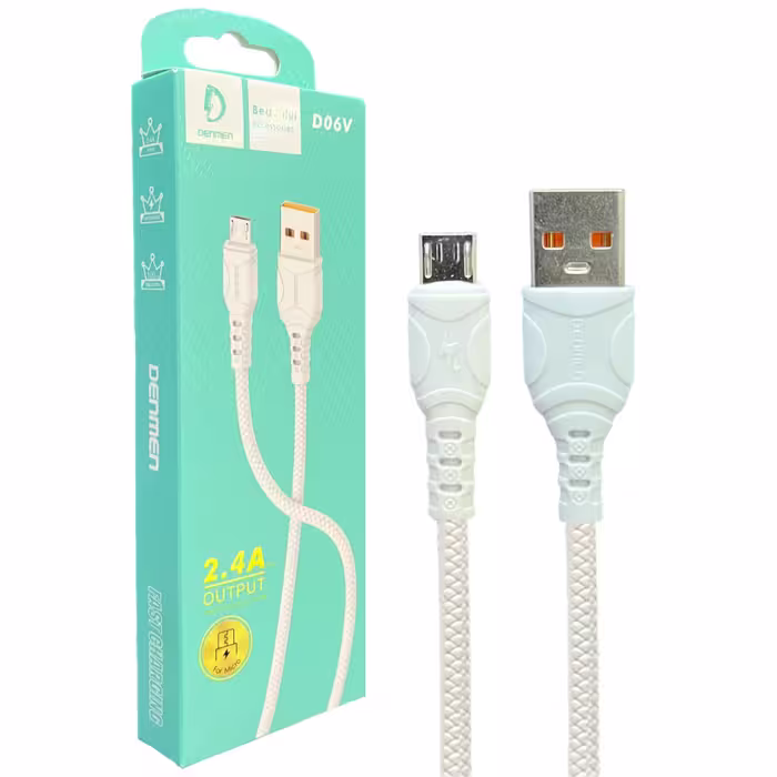 کابل تبدیل USB به microUSB دنمن مدل D06V طول 1 متر 