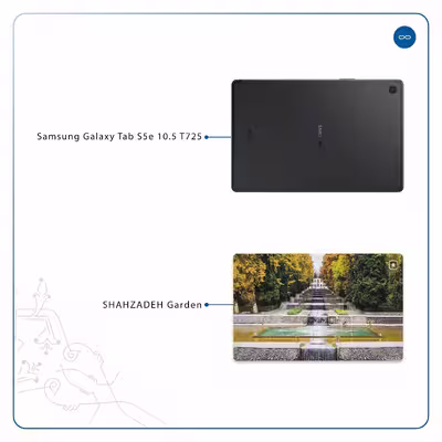 برچسب پوششی ماهوت مدل SHAHZADEH-Garden مناسب برای تبلت سامسونگ Galaxy Tab S5e 10.5 2019 T725