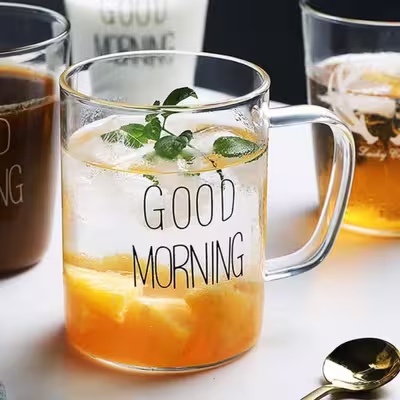 لیوان مدل  good morning کد P-16