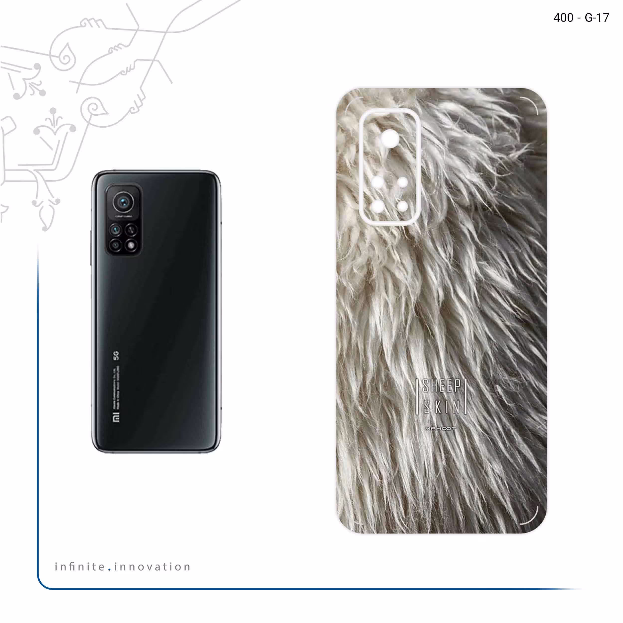 برچسب پوششی ماهوت مدل Sheep Skin مناسب برای گوشی موبایل شیائومی Mi 10T Pro 5G