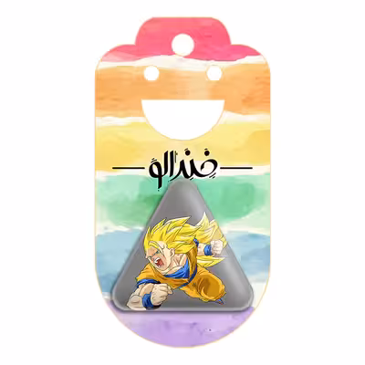 پیکسل خندالو طرح گوکو انیمه دراگون بال مدل مثلثی کد 12058