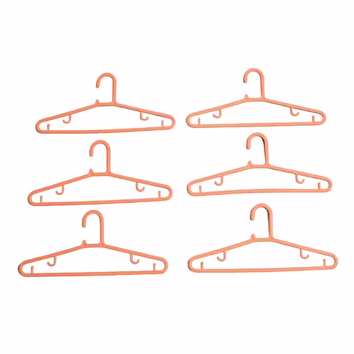 چوب لباسی لاولی کد hg65 بسته 6 عددی