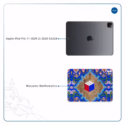 برچسب پوششی ماهوت مدل Maryams Mathematics مناسب برای تبلت اپل iPad Pro 11 (GEN 2) 2020 A2228