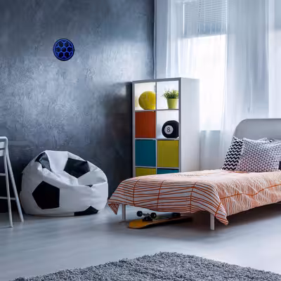 چراغ دیواری نئون دیزاین مدل Soccer-Ball-BL_BL
