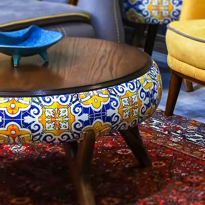 میز پذیرایی مدل AK-73 مجموعه 3 عددی