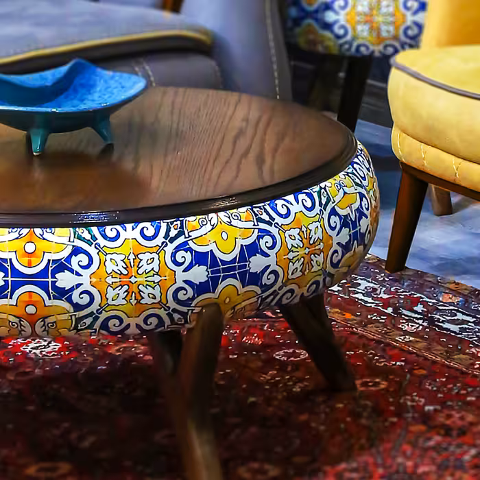 میز پذیرایی مدل AK-73 مجموعه 3 عددی