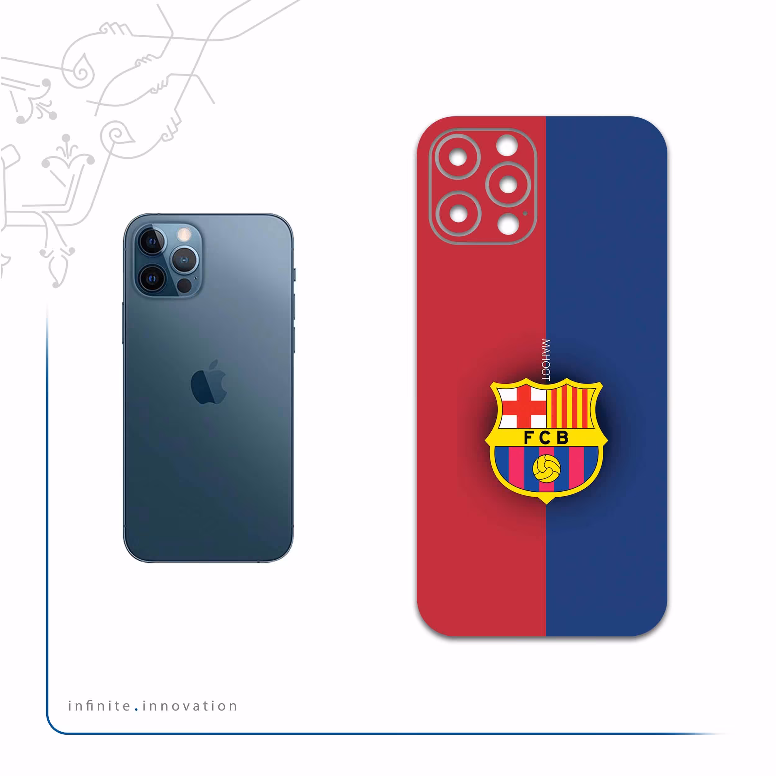 برچسب پوششی ماهوت مدل Barcelona مناسب برای گوشی موبایل اپل iPhone 12 Pro Max