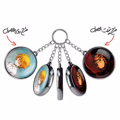 جاکلیدی خندالو طرح اما انیمه ناکجاآباد موعود مدل دوطرفه کد 1271812713