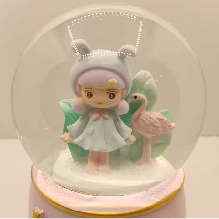 گوی موزیکال مدل پمپی دخترک مهربون و قو