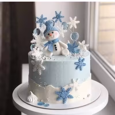 قالب شکلات مدل مالد فوندانت طرح مولد برف و دستکش زمستانی مجموعه 3 عددی